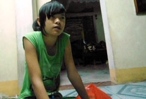 Nữ sinh Lê Thị Ánh Ngọc-người đã dùng dao gây thương tích cho 02 nữ sinh cùng trường
